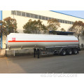 Tri-árbol 43000 L combustible transporte acoplado Semi